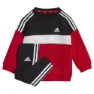 adidas Tiberio 3 Stripes Colorblock Langarmet Sett, Black / white / betsca, 0-3MON