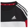 adidas Tiberio 3 Stripes Colorblock Langarmet Sett, Black / white / betsca, 0-3MON