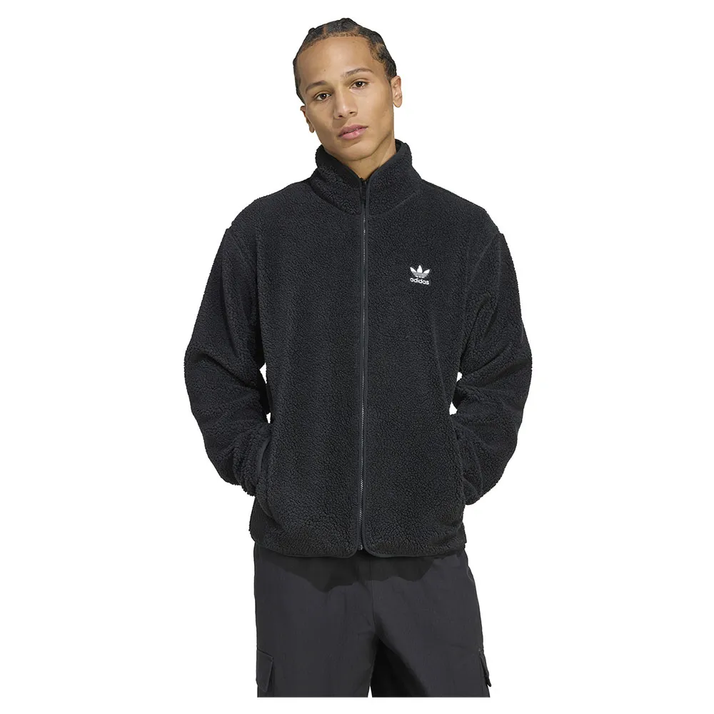 adidas Trefoil Essentials Teddy Fleecejakke Med Full Glidelås