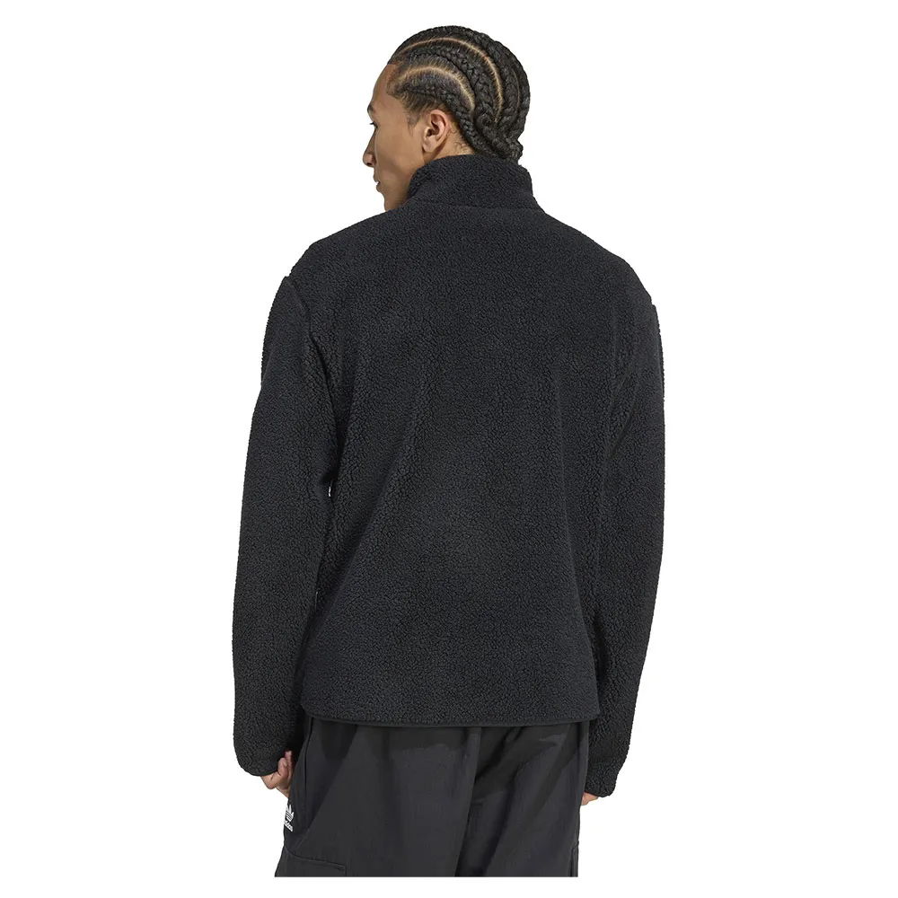adidas Trefoil Essentials Teddy Fleecejakke Med Full Glidelås