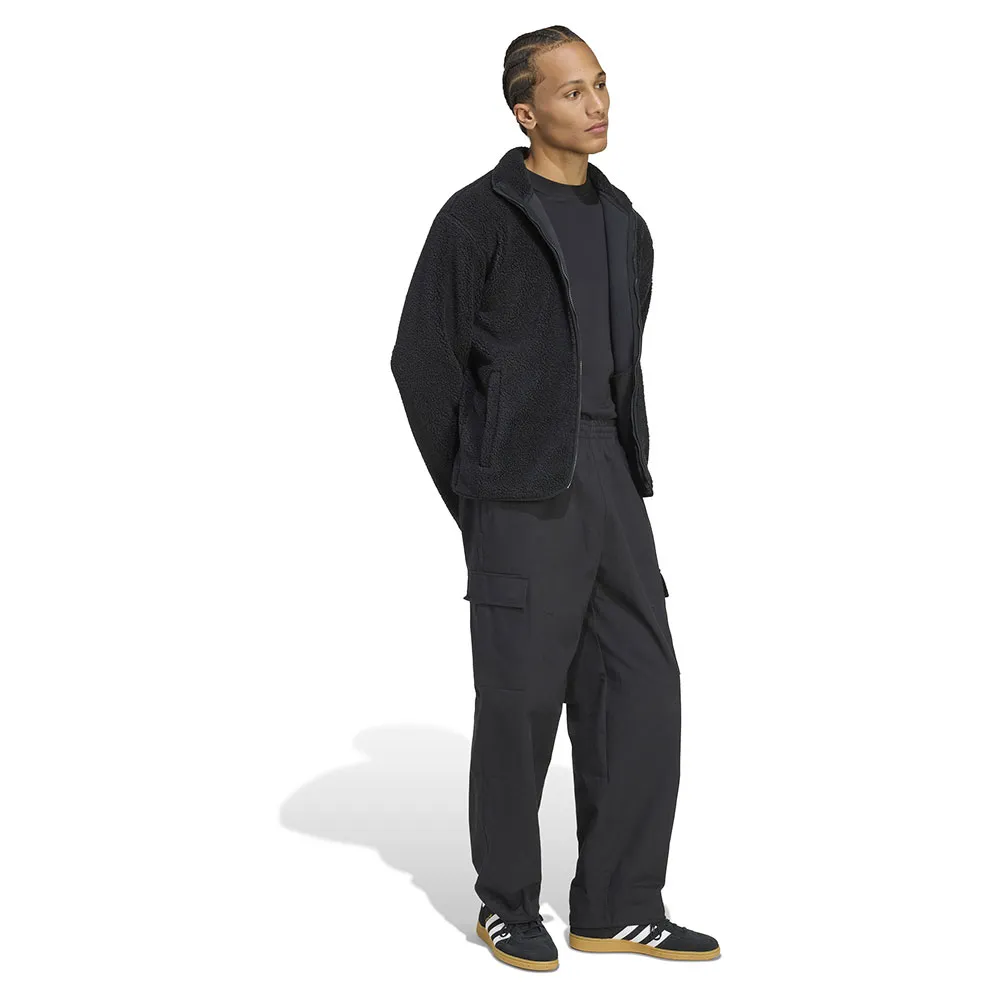 adidas Trefoil Essentials Teddy Fleecejakke Med Full Glidelås