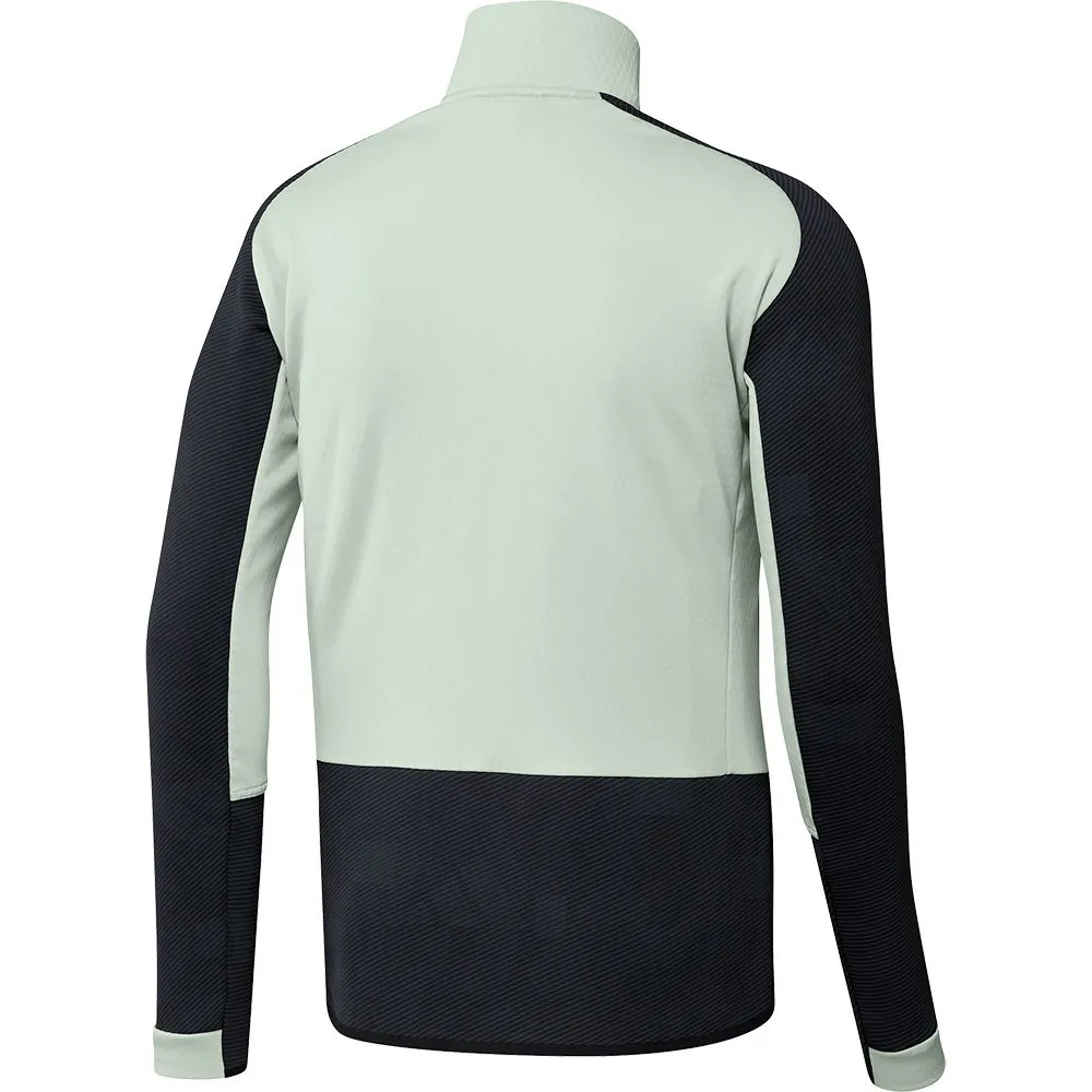 adidas Tx Flooce Fleecejakke Med Full Glidelås, Linen green / black