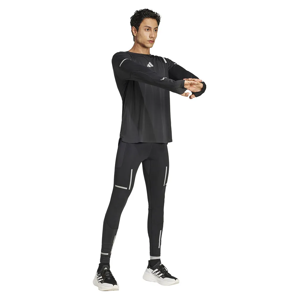 adidas Ultimate Running Reflective Langarmet T-skjorte male