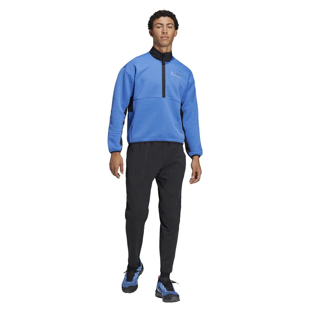 adidas Utilitas Fleecejakke Med Halv Glidelås, Shock blue