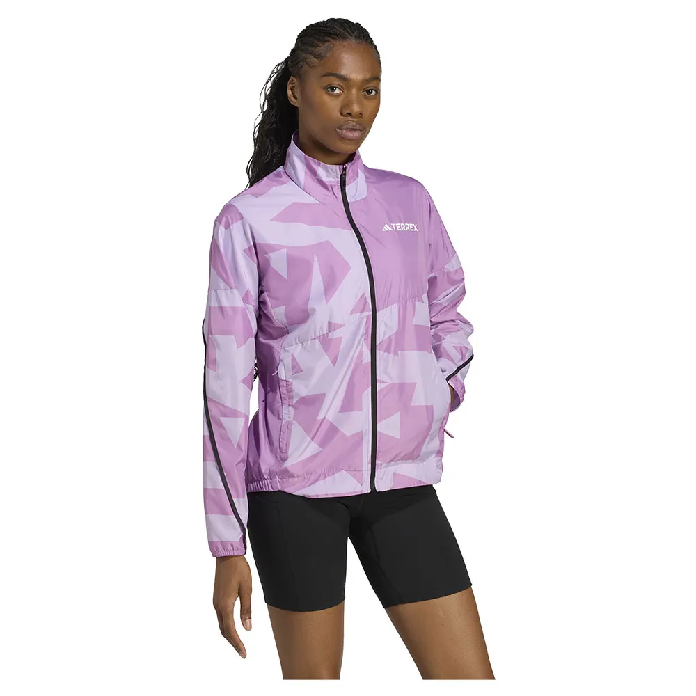 adidas Women's Terrex Multi Printed Wind Jacket adidas Women's Terrex Multi Printed Wind Jacket