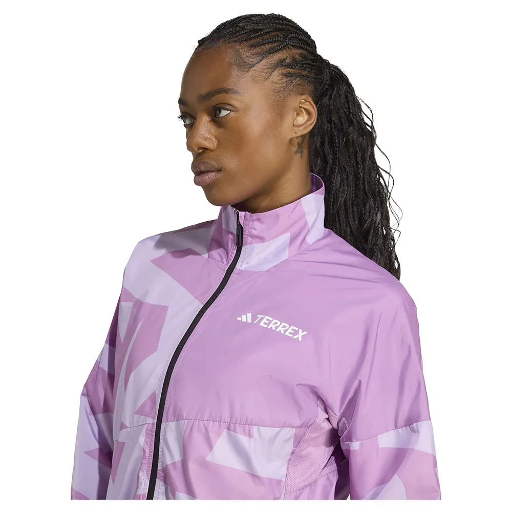 adidas Women's Terrex Multi Printed Wind Jacket adidas Women's Terrex Multi Printed Wind Jacket