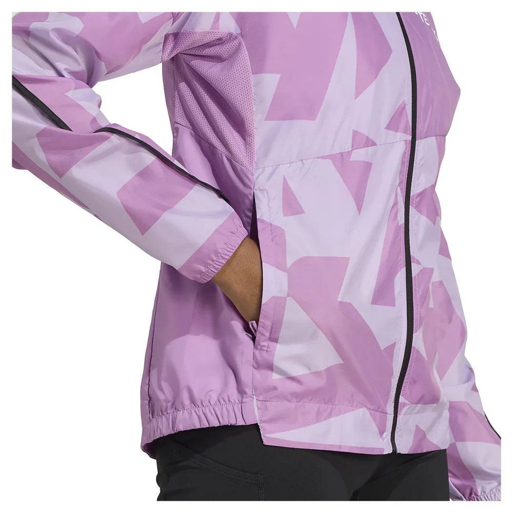 adidas Women's Terrex Multi Printed Wind Jacket adidas Women's Terrex Multi Printed Wind Jacket