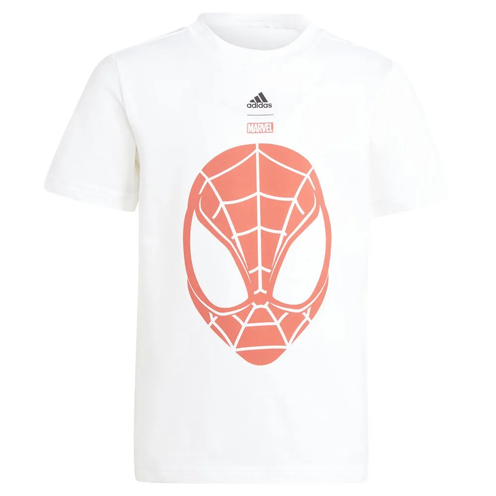 adidas X Marvel Spider-man Kortskjorte Sett, White / brired, 12-24MON adidas X Marvel Spider-man Kortskjorte Sett, White / brired, 12-24MON