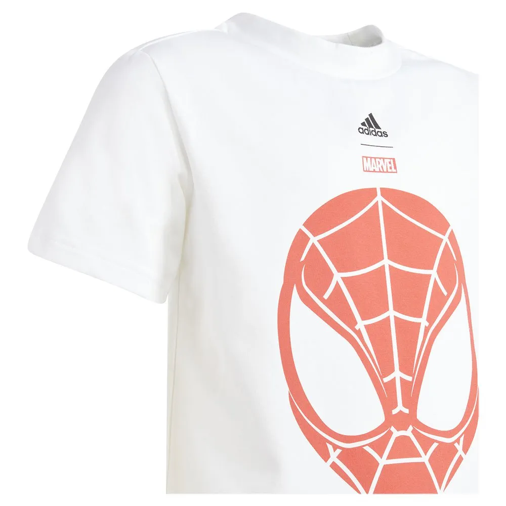 adidas X Marvel Spider-man Kortskjorte Sett, White / brired, 12-24MON adidas X Marvel Spider-man Kortskjorte Sett, White / brired, 12-24MON
