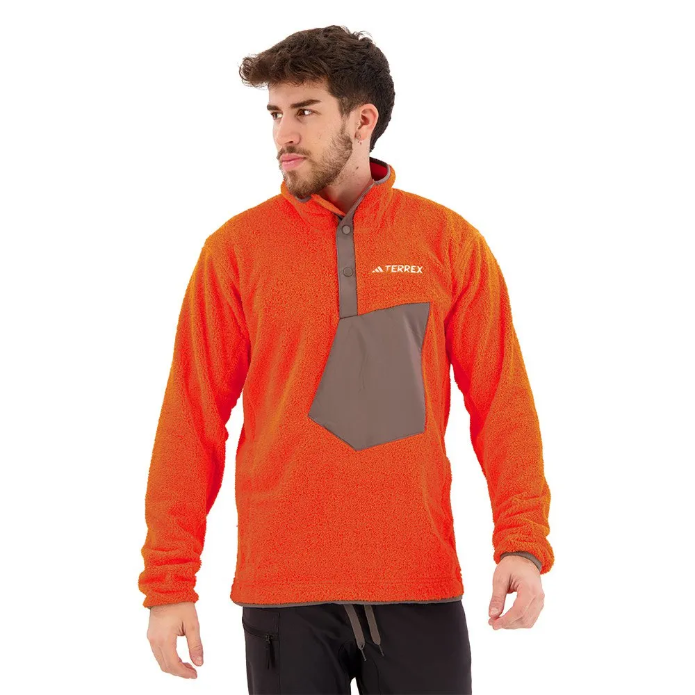 adidas Xpl Pile Snap Fleecejakke Med Full Glidelås