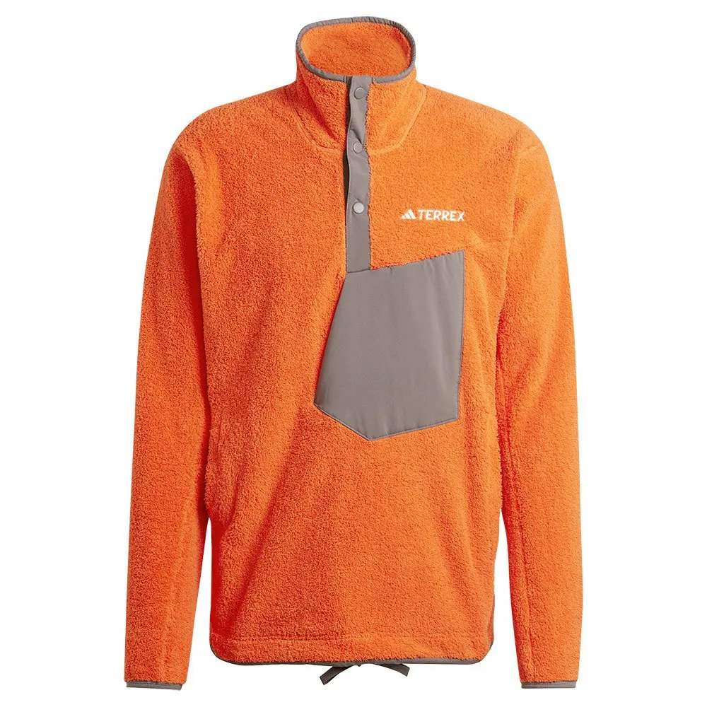 adidas Xpl Pile Snap Fleecejakke Med Full Glidelås