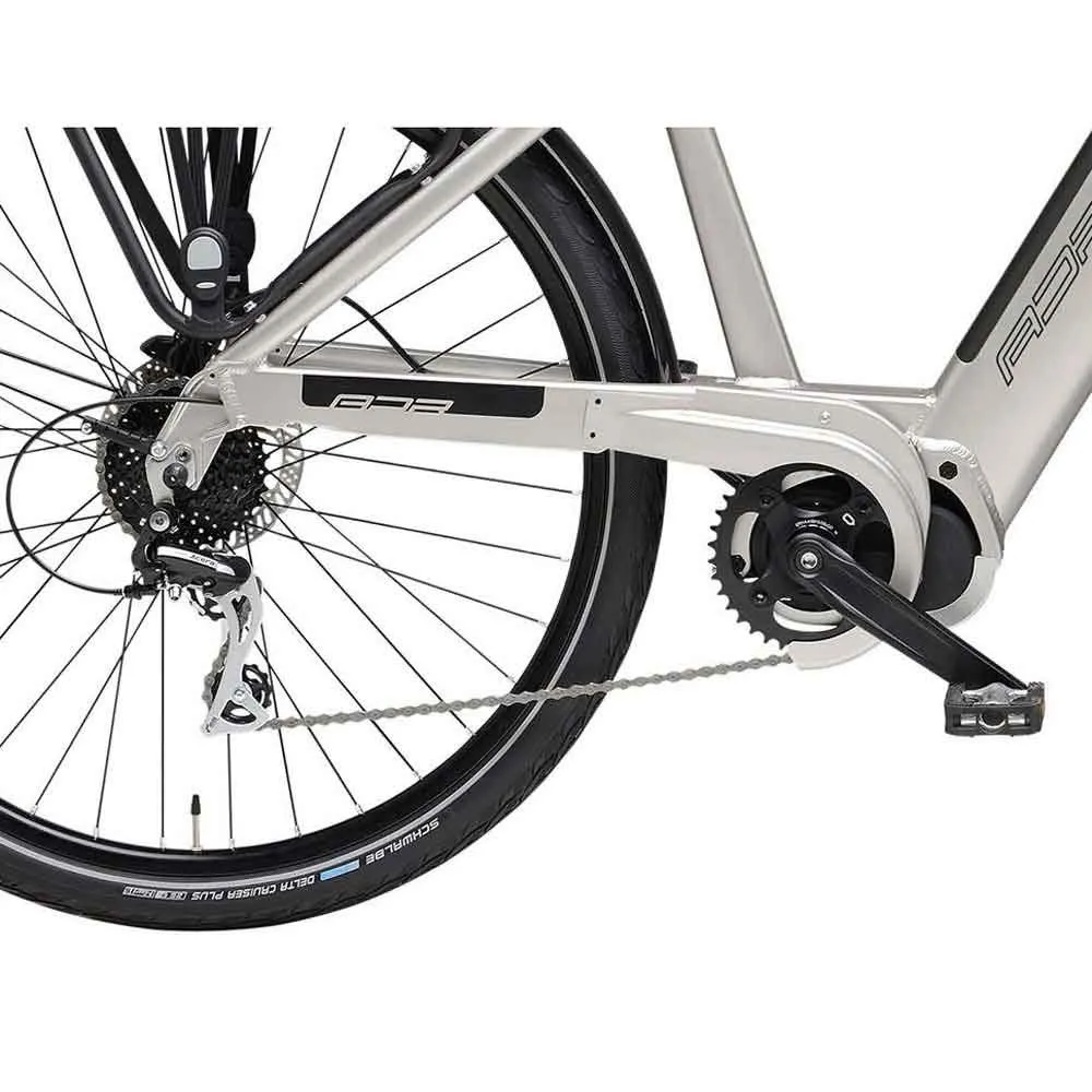 Adriatica 3 King 700 Acera Elektrisk Sykkel, Silver, One Size, 522Wh, Elsykkel