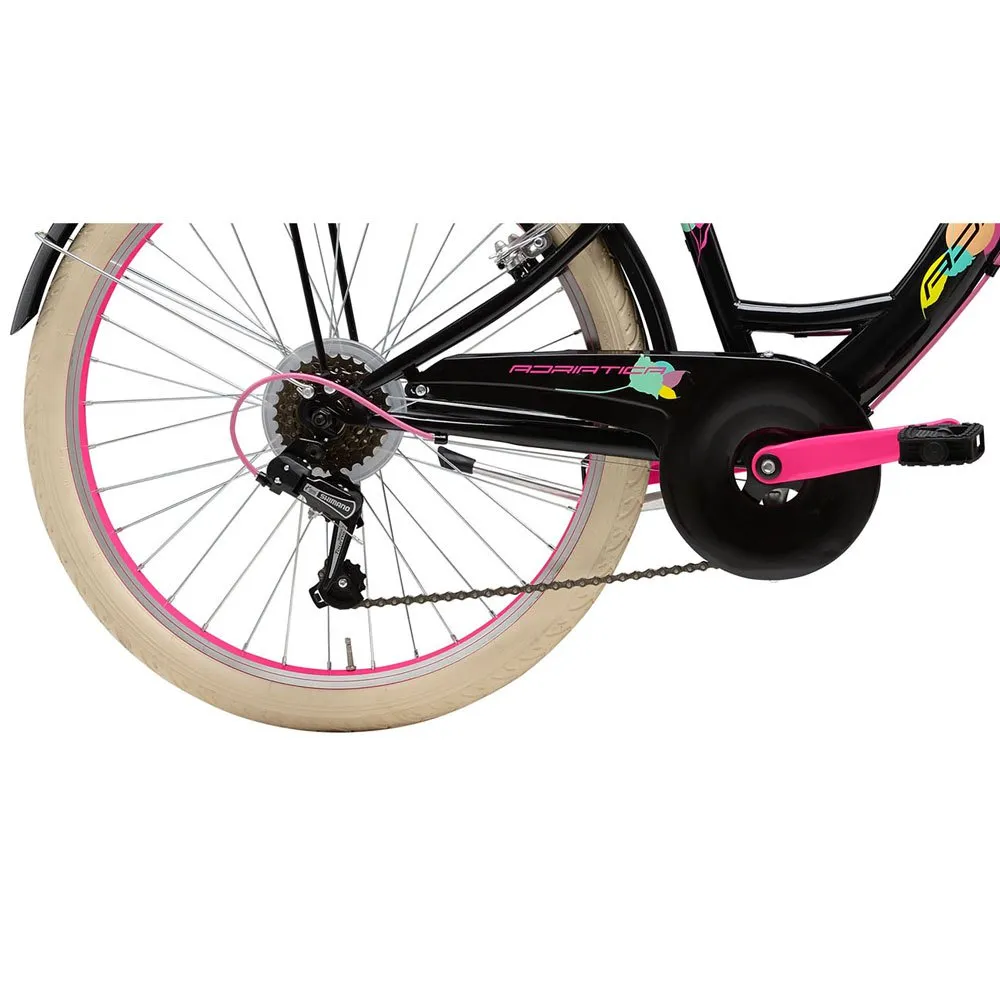 Adriatica Ctb 24´´ 6s Sykkel, Black / pink, One Size, Bysykkel