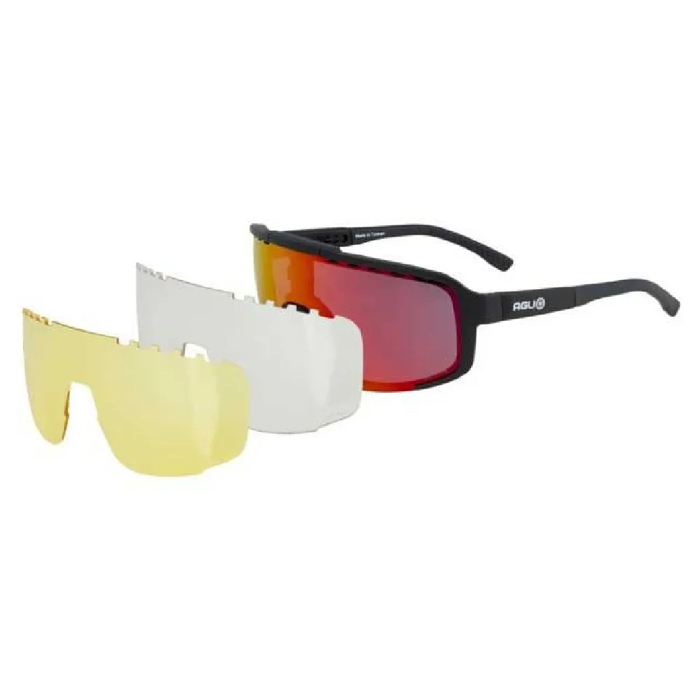 AGU Bold 2.0 Solbriller, Black, Red Lens/CAT3 AGU Bold 2.0 Solbriller, Black, Red Lens/CAT3