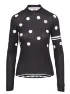 AGU Essential DOT Dame LS Sykkeltrøye, Sort