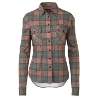 AGU Flannel Skjorte Langermet Grønn/Oransje Til Kvinner AGU Flannel Skjorte Langermet Grønn/Oransje Til Kvinner