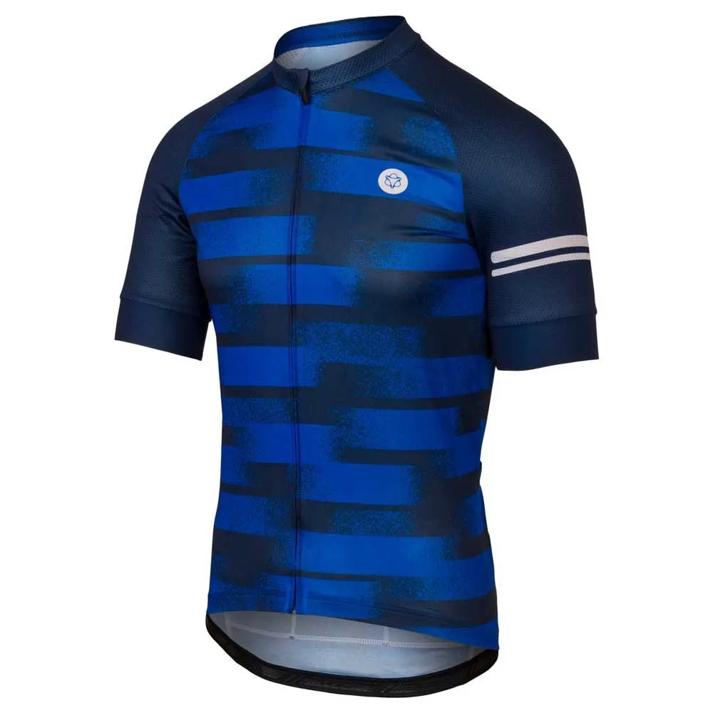 AGU Grainy Stripe Essential Kort Ermet Trøye