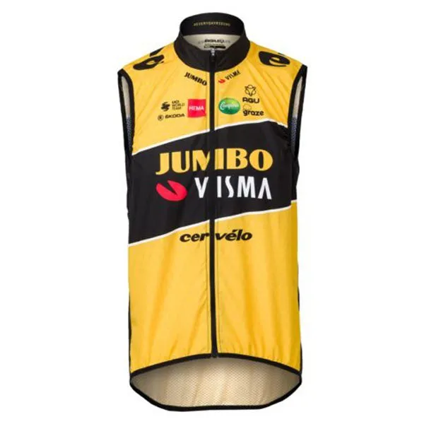 AGU Jumbo-visma 2022 Replica Vest, Black / yellow