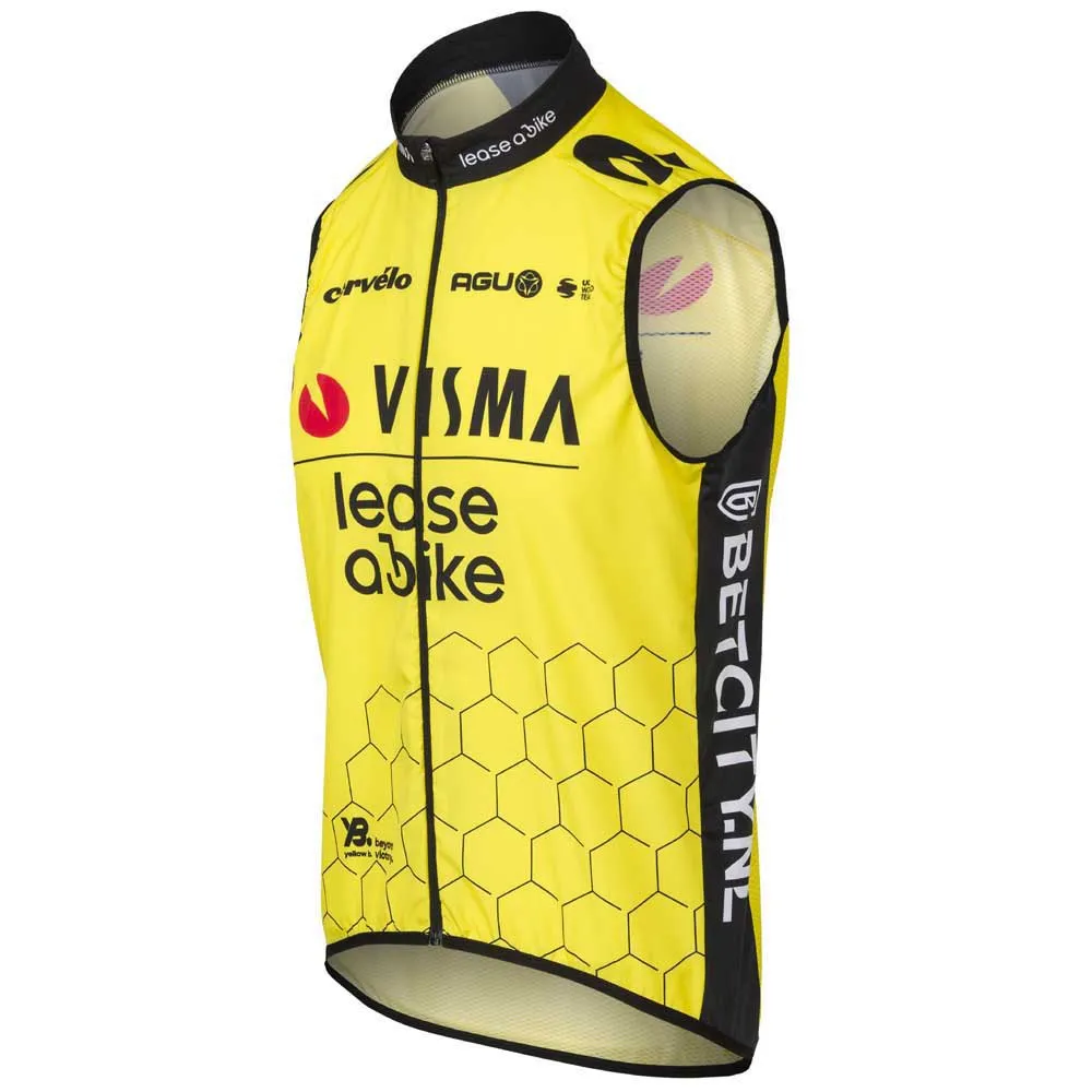 AGU Replica Visma | Lease A Bike 2024 Vest, Black / yellow