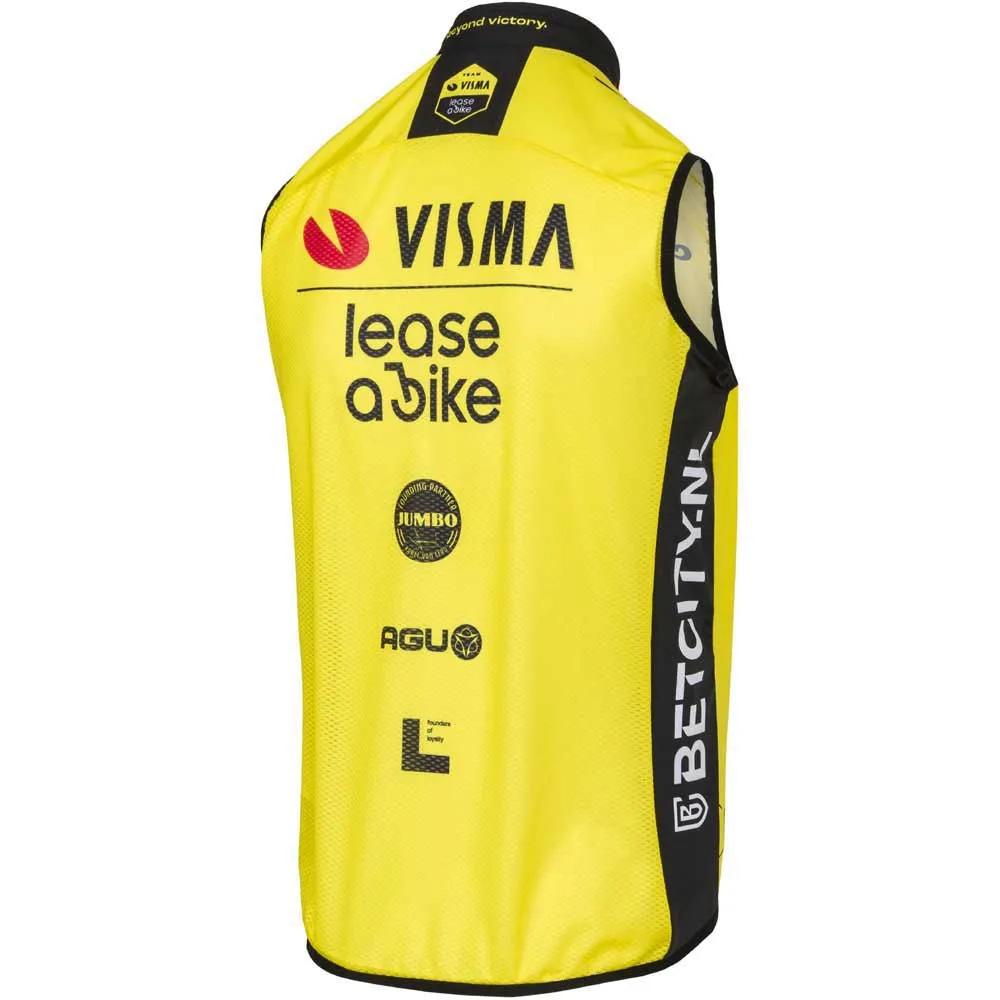 AGU Replica Visma | Lease A Bike 2024 Vest, Black / yellow