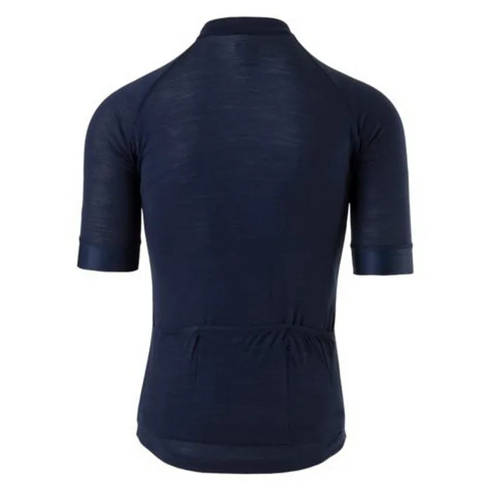 AGU Solid Merino Six6 Kort Ermet Trøye, Deep blue, XL