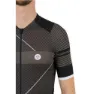 AGU Stripe Kort Ermet Trøye, Black / grey, M