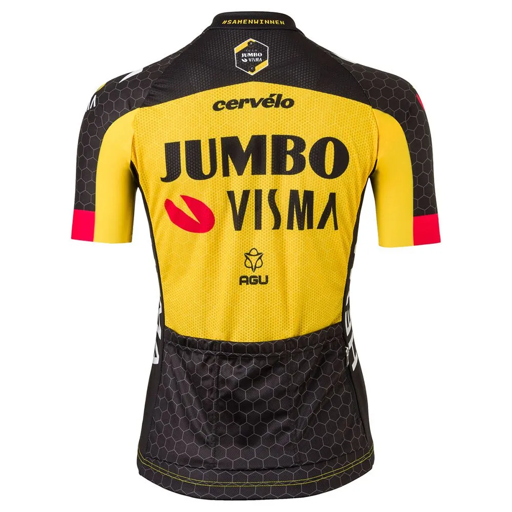AGU Team Jumbo-visma 2021 Replica Kort Ermet Trøye, Yellow AGU Team Jumbo-visma 2021 Replica Kort Ermet Trøye, Yellow