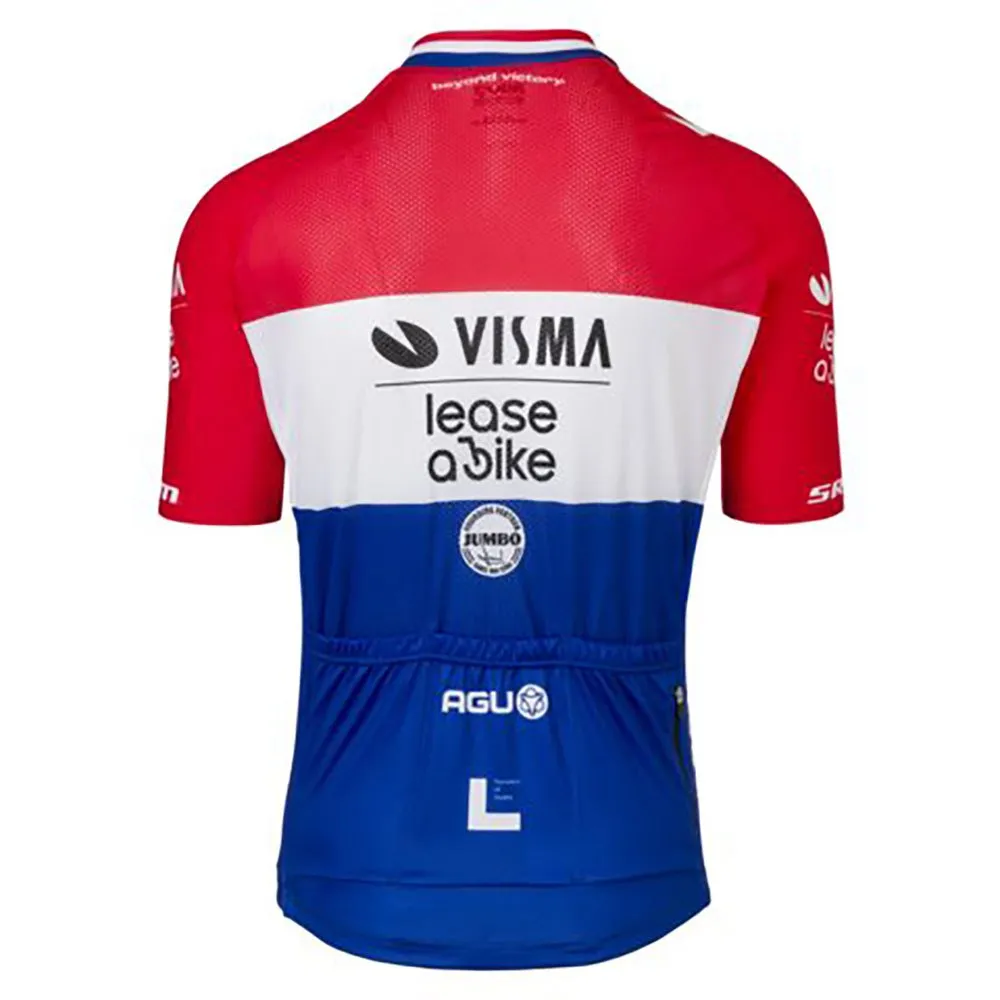 AGU Visma | Lease A Bike Replica Dutch Champion 2024 Kort Ermet Trøye