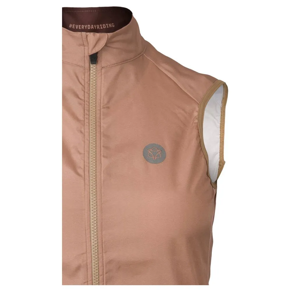 AGU Wind Leather Vest, Brown