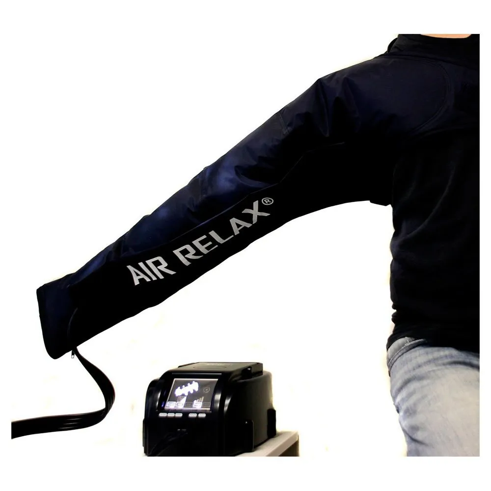 Air Relax Pressoterapi Arm Mansjett, Navy blue / black, One Size