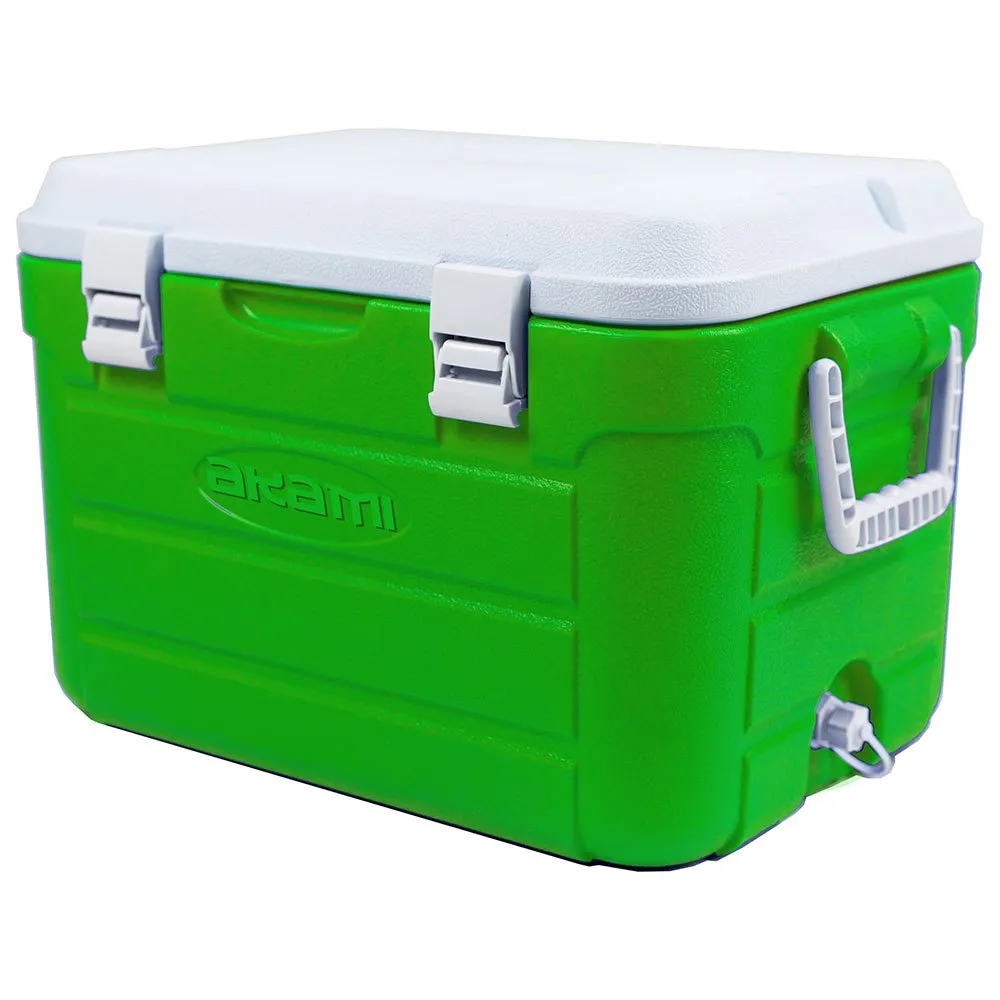 Akami Cb 30l Stiv Bærbar Kjøleboks, Green / white, 51.7 x 32.6 x 35.7cm Akami Cb 30l Stiv Bærbar Kjøleboks, Green / white, 51.7 x 32.6 x 35.7cm