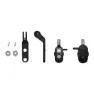 Akro Adapter Bak Garmin Varia 715 Lang Universell Sykkellysbrakett, Black, One Size