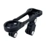 Akro Deda Alanera Integrert Trippel Frontfeste For Sykkelstyre Fra Deda, Black, One Size