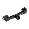 Akro Dobbel Forlenger Foran Kombinert Forlenger Universal Styre Sykkelmontering 87mm, Black, One Size