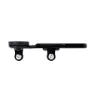 Akro Trippel Frontmonteringsbrakett For Sykkelstyre Med Integrert Barskje, Black, One Size