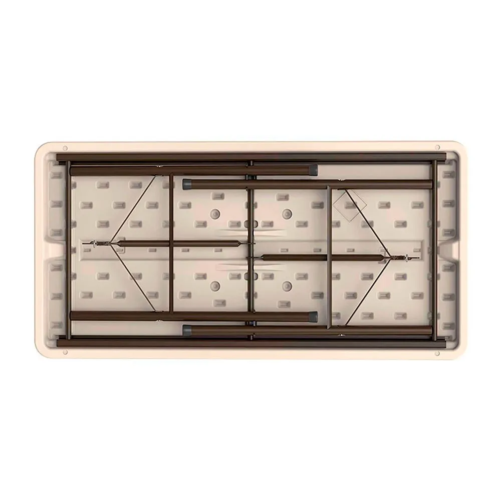 Aktive 121.5x61x74 Cm Folding Bord, Brown, One Size