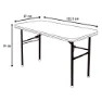 Aktive 121.5x61x74 Cm Folding Bord, Brown, One Size