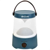 Aktive 2-i-1 63077 Led Campinglampe Usb Oppladbar Dimbar 400 Lumens