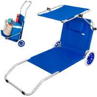 Aktive 2-i-1 Sammenleggbar Strandstol 6x117x6 Cm unisex Aktive 2-i-1 Sammenleggbar Strandstol 6x117x6 Cm unisex