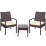 Aktive 2 Lenestoler Med Bord unisex, Black, One Size