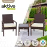 Aktive 2 Lenestoler Med Bord unisex, Black, One Size