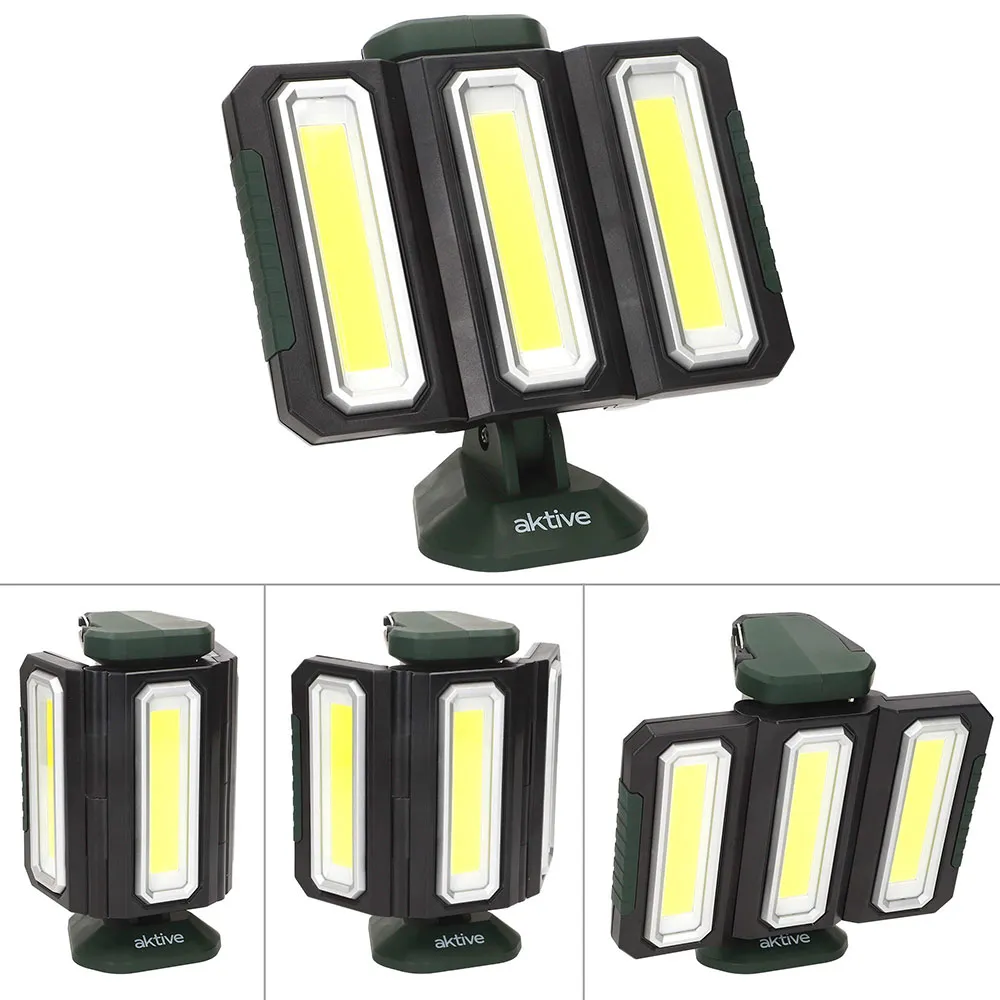 Aktive 3-i-1 61568 Trippel Utendørs Led-spotlight Usb Og Powerbank 1500 Lumens, Multicolour, One Size Aktive 3-i-1 61568 Trippel Utendørs Led-spotlight Usb Og Powerbank 1500 Lumens, Multicolour, One Size