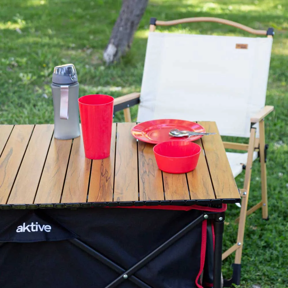 Aktive 360º Sammenleggbart Vognbord unisex, Black / red, One Size