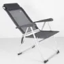 Aktive 44.5x55x103 Cm Aluminium Multiposisjons Sammenleggbar Stol unisex, Grey, One Size