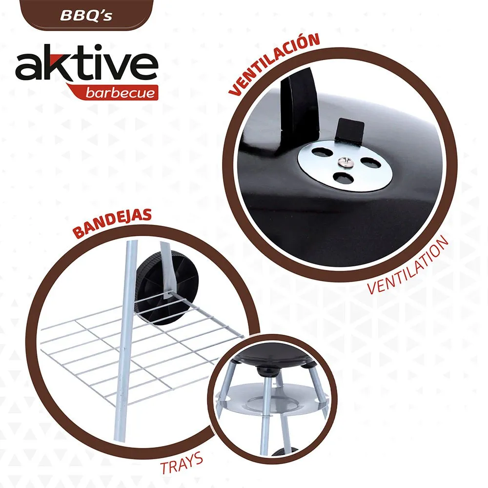 Aktive 46 Cm Grill unisex, Black, One Size