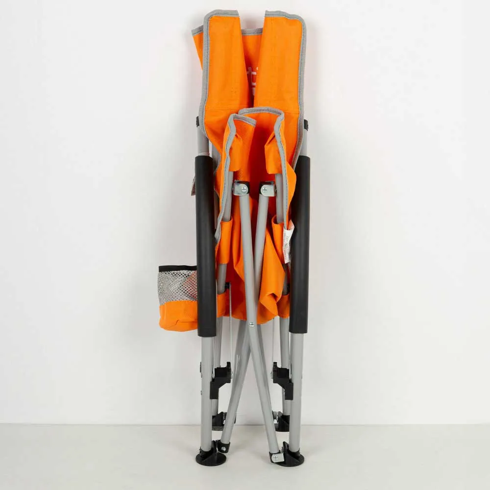 Aktive 46x51x67 Cm Lav Aluminiums Sammenleggbar Stol unisex, Orange, One Size