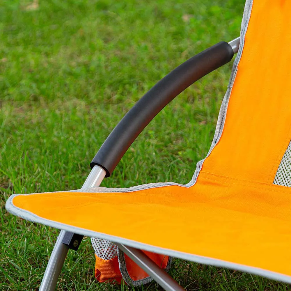Aktive 46x51x67 Cm Lav Aluminiums Sammenleggbar Stol unisex, Orange, One Size