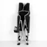 Aktive 56x51x67 Cm Lav Aluminiums Sammenleggbar Stol unisex, Black, One Size