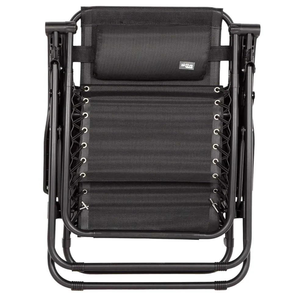 Aktive 61142 Sammenleggbar Stol 0 Tyngdekraft Multiposisjon unisex, Black, One Size