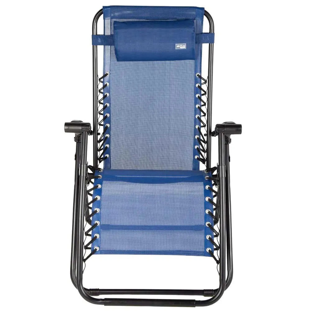 Aktive 61143 Sammenleggbar Stol 0 Tyngdekraft Multiposisjon unisex, Blue, One Size